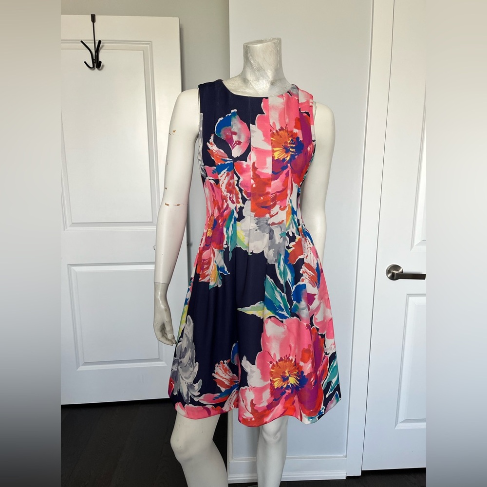 Vince Camuto Floral Sleeveless Dress - Multicolor